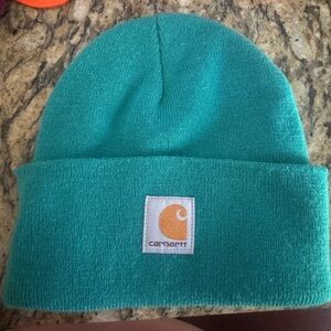 Carhartt Child/ Youth one size  Turquoise Knit Beanie used great shape unisex